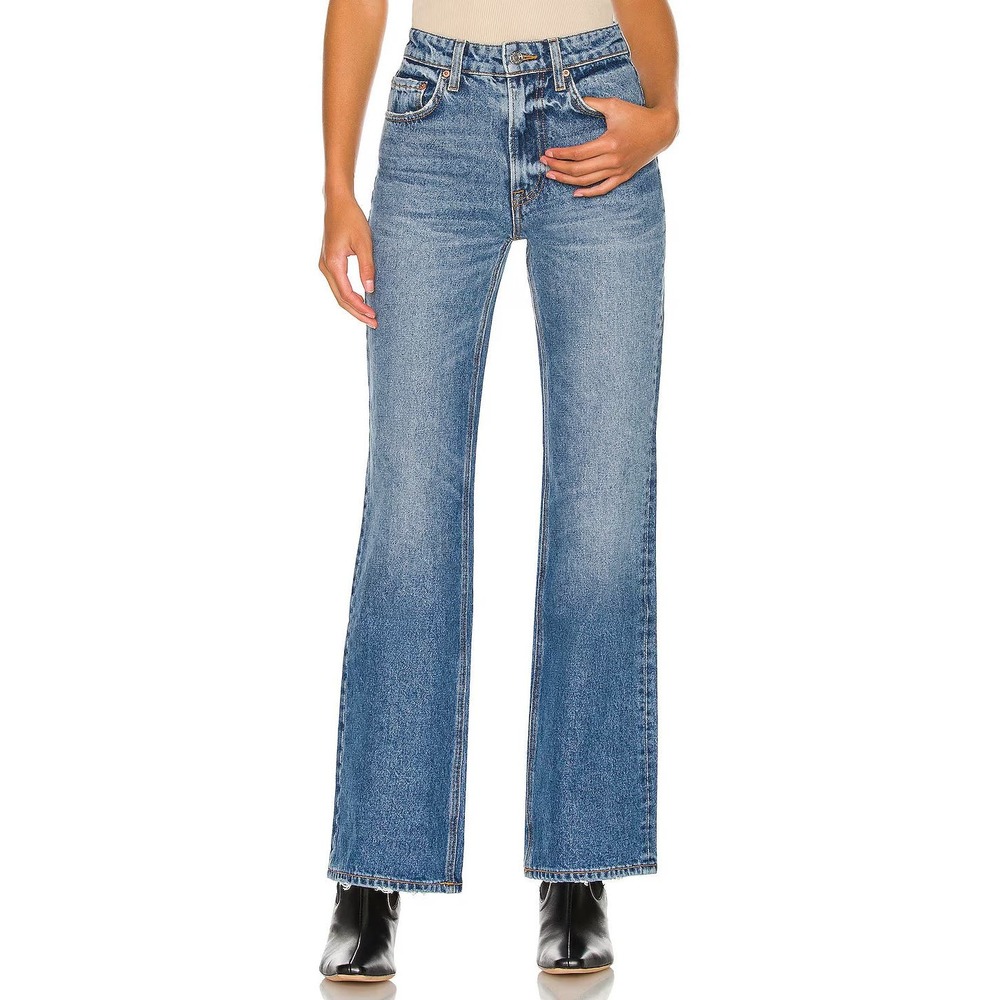 Revolve GRLFRND High Rise Melanie Bootcut Jeans Los Feliz Size 26